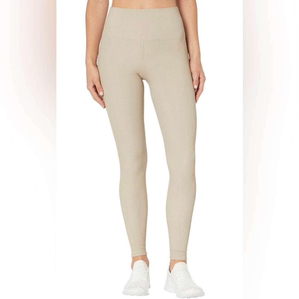 Beach Riot Ribbed Ayla Leggings Size L NWT - Taupe